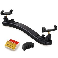 Violin Shoulder Rest For 1/2 Violins Collapsible Adjustable Sponge Black