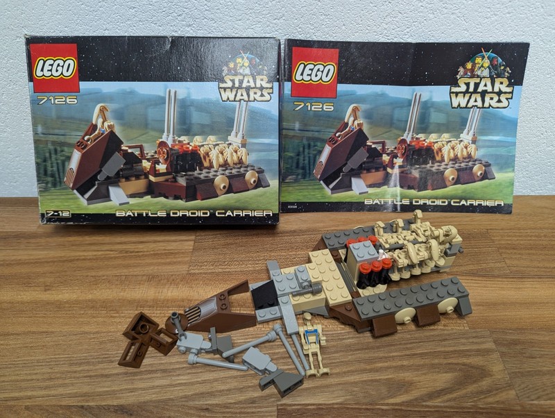 Lego Star Wars 7126 Battle Droid Carrier Vintage Box Original Box RARE Droids
