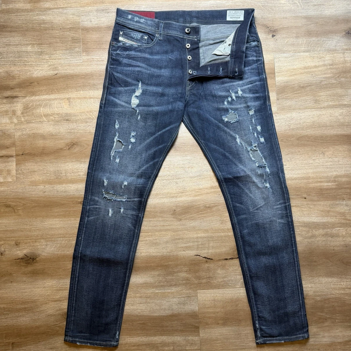 Jean Diesel Tephar Slim-Carrot - Taille W26 - Limited Edition Doré - Neuf (Sans Étiquettes)