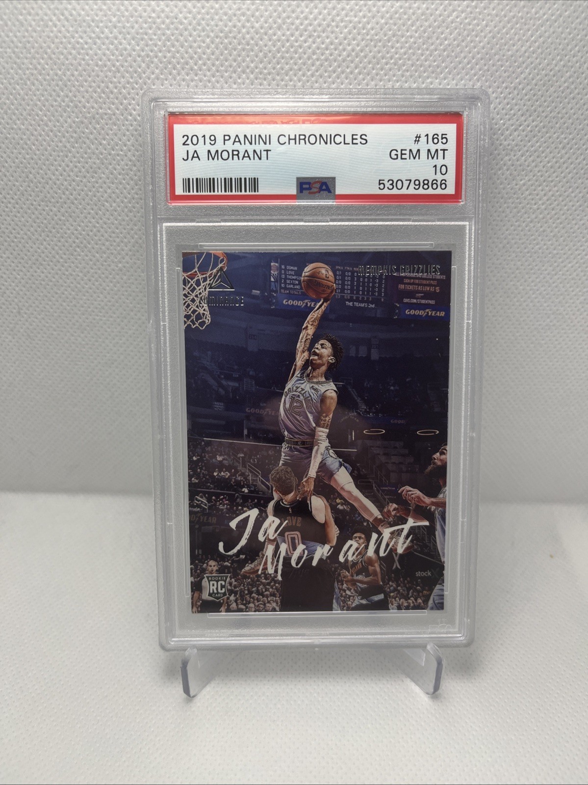 2019-20 Chronicles Ja Morant RC Luminance #165 Grizzlies PSA 10 “The Dunk”