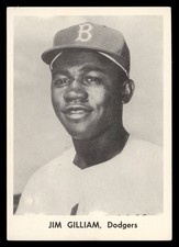 1957 Jay Publishing Brooklyn Dodgers Picture Pack Set-Break Jim Gilliam