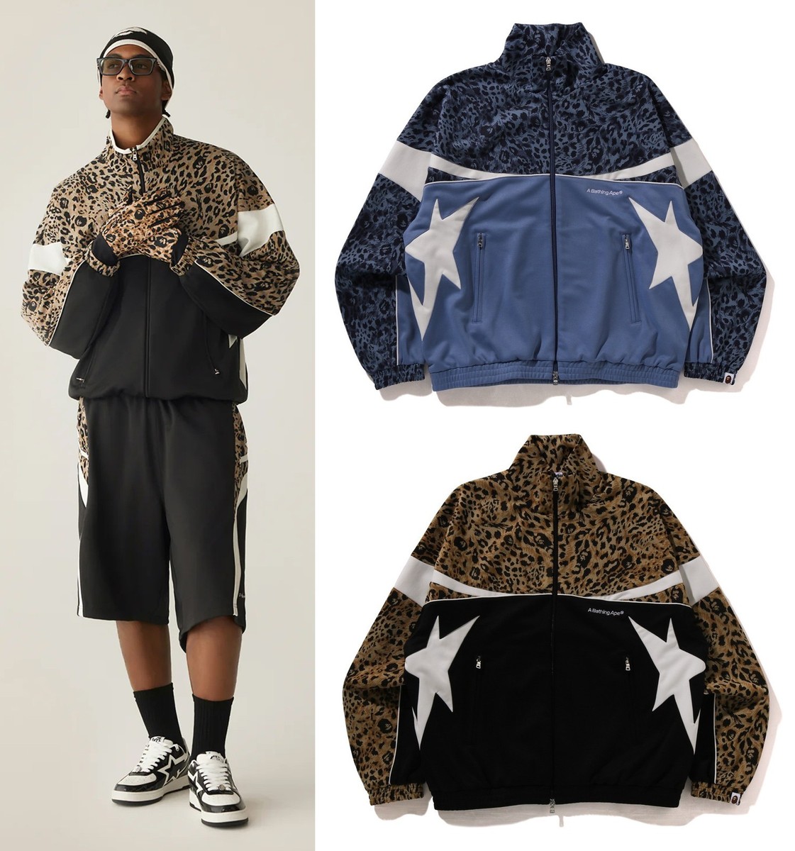 A BATHING APE ジャケット L A BATHING APE アベイシングエイプ 0ZXSWM113003N JACQUARD