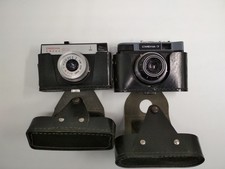 Soviet photo camera Smena-7, Smena 8M, LOMO lens T-43 4/40 mm, set of 2, 1124