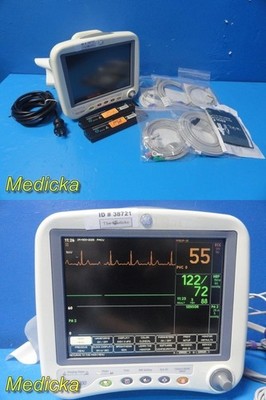 GE Dash 4000 Patient Monitor, EKG Masimo SpO , NIBP, Temp, Dual IBP, Print~38721