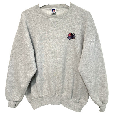 L/XL Vtg 90s Maui Cup Hawaii Distressed Gray Boxy Oversized 50/50 Sweatshirt