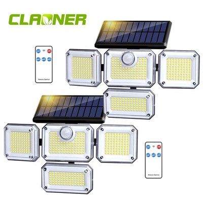 2Pack 333LED Motion Sensor Solar Lights Outdoor IP65 Waterproof Security Lamp US
