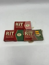 1940’s-50’s All Purpose RIT concentrated tint & dye 1-1/8 oz LOT OF 3