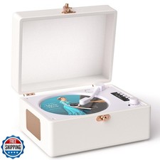 Retro CD Player with Bluetooth for Home Portable CD Player with B