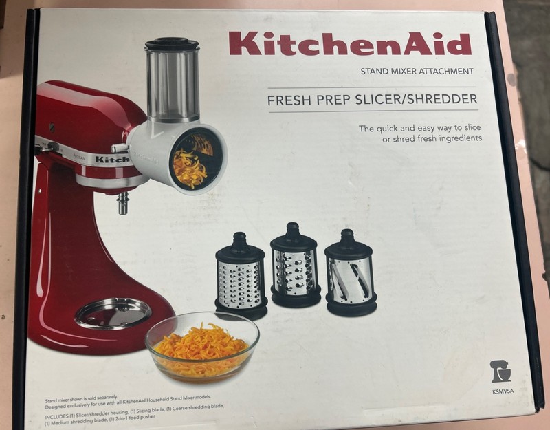 KitchenAid Fresh Prep Slicer/Shredder Stand Mixer Attachment (KSMVSA) - NEW
