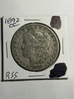 1892-CC MORGAN SILVER DOLLAR VF TOUGH DATE CC
