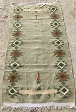 Vintage Traditional Handmade Beautiful Scandinavian Afghani Floor Rug 157x83 cm