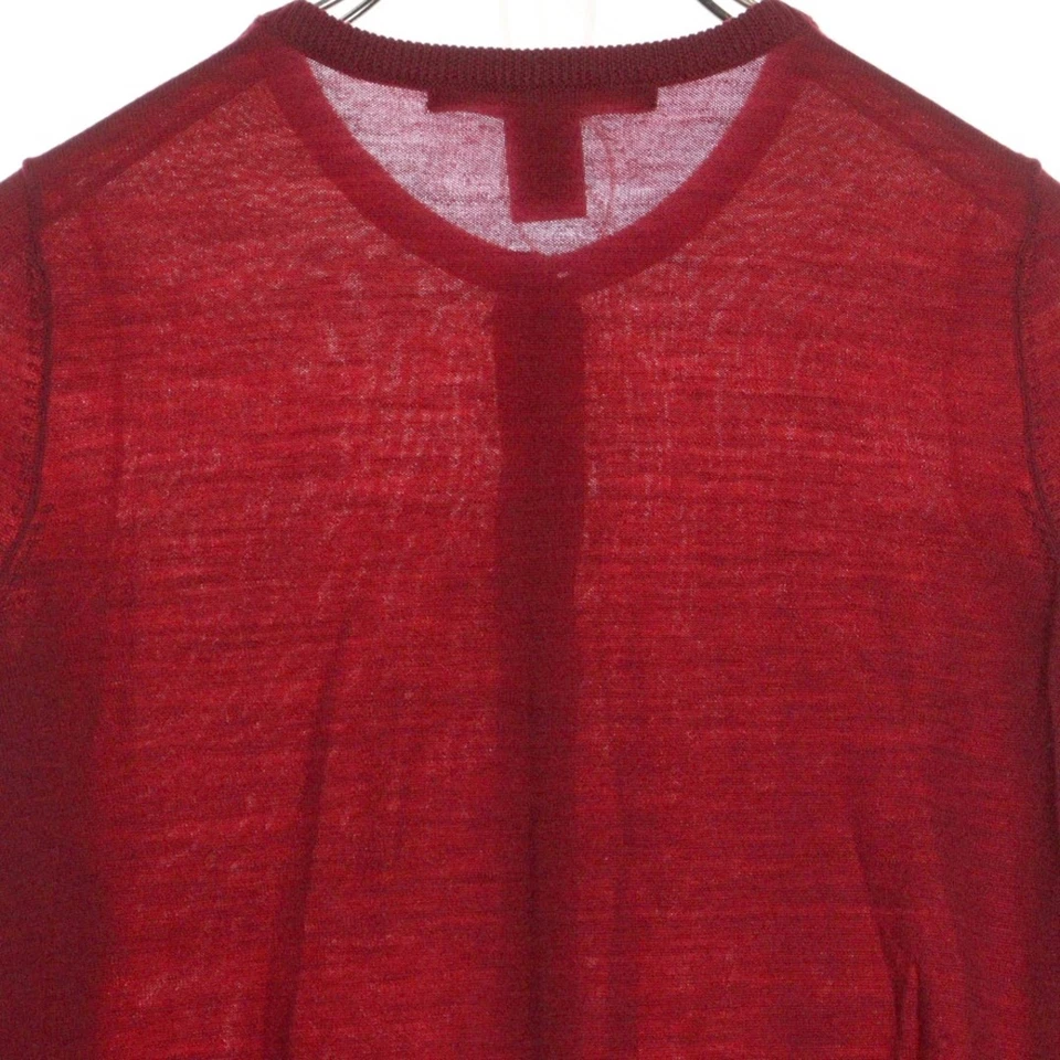 Cárdigan tejido de lana con botones cuello redondo diseño marca MARC BY JACOBS rojo para mujer usado a Foto 4 de 4