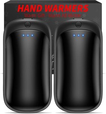 2 Pack Hand Warmers Rechargeable, Electric Hand Warmers Reusable, USB 2 in 1