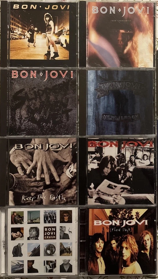 Bon Jovi Diskographie CD Sammlung - 10 CDs - New Jersey SLIPPERY WHEN WET Best - Bild 2 von 3