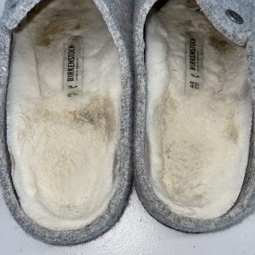 Pantofole Birkenstock Zermatt in feltro di lana taglia 9 strette da donna 7 da uomo US/40EU comode - Foto 4 di 8