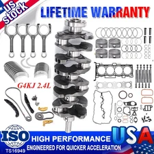 G4KJ 2.4 Engine Rebuild Overhaul Kit Crankshaft &Conrods For HYUNDAI KIA Sorento