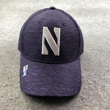 Northwestern Wildcats Hat Cap Strap Back Mens One Size Purple N Logo NCAA