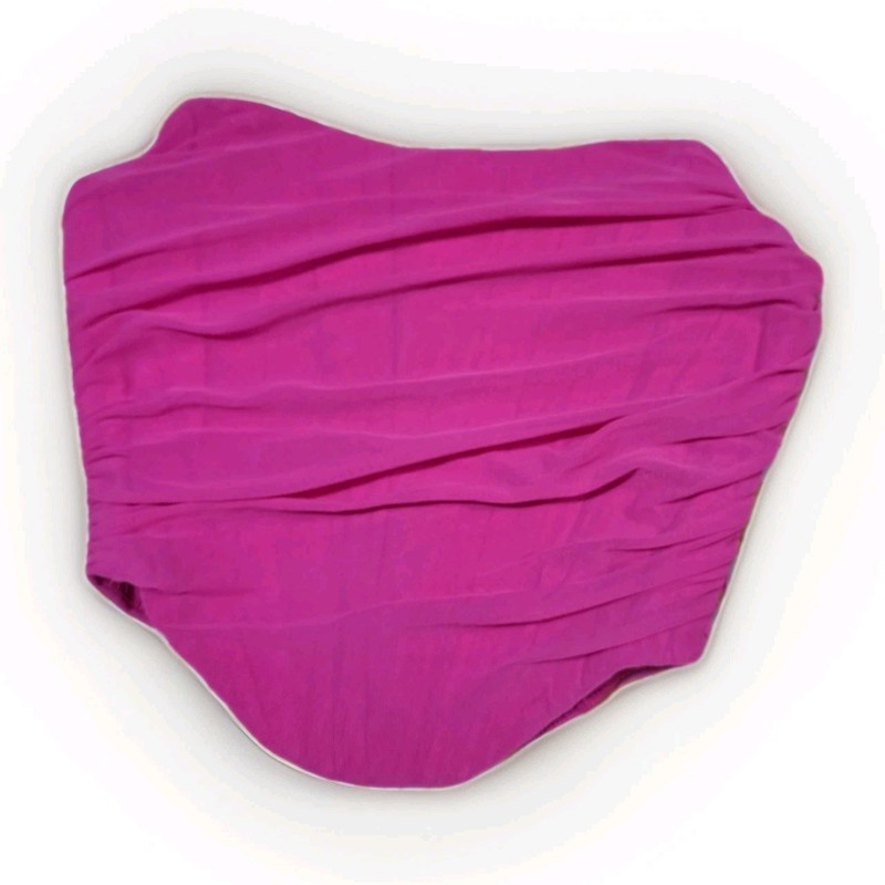 NWT Fashion Classic Collection Strapless Boned Mesh Bustier Zip Corset Pink 
