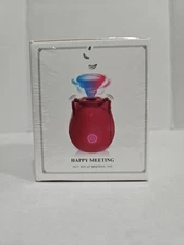 Rose Shaped Mini Massager for Women Happy Meeting Joy At Meeting *New & Sealed*