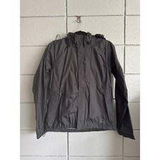 Women's REI Poly-Nylon Soft Shell Hooded Windbreaker Jacket in Black size S