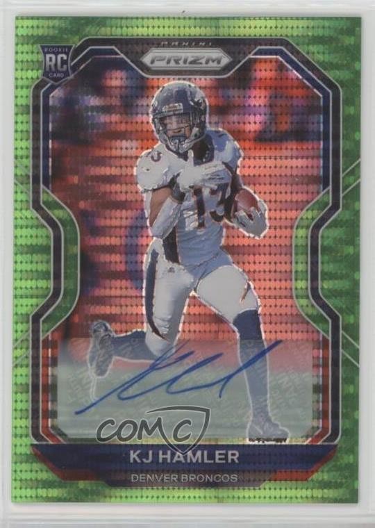 2020 Panini Prizm Neon Green Pulsar KJ Hamler #315 Rookie Auto RC 0f5t