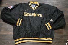 Vintage Reebok NFL Pro Line Pittsburgh Steelers Pullover Jacket XL Korea