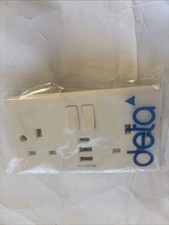 DETA S1288 13A Switched Socket With 3 Parts 2A + 1C 4amp USB Charger