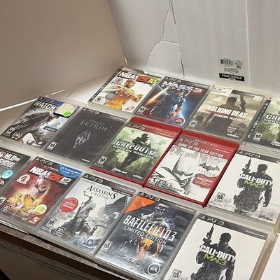 Sony PlayStation 3 PS3 Game Lot: COD MW2/MW3, Skyrim, Mass Effect 3, Batman