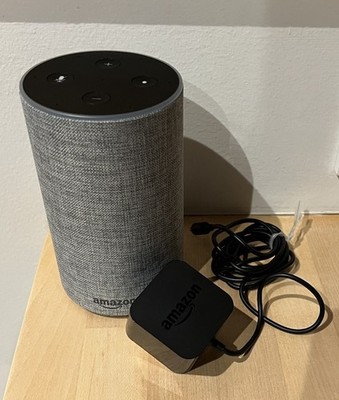 Amazon Echo 2nd Gen Smart Assistant Speaker - Heather Gray Used Great Condition!