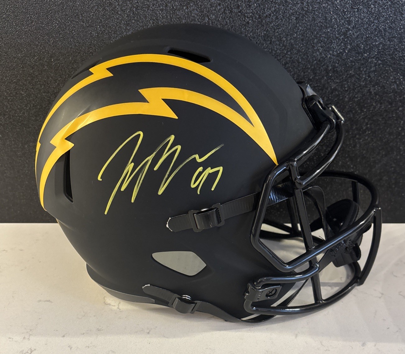 Joey Bosa Autographed Signed Los Angeles Chargers #97 Chargers Eclipse FS Football Replica Helmet - BAS COA 
