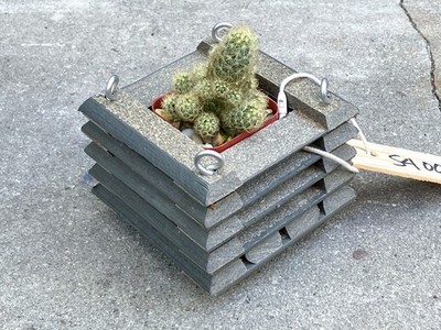 Modern Hanging Basket   Gray Composite Decking, Unique Artisan Design