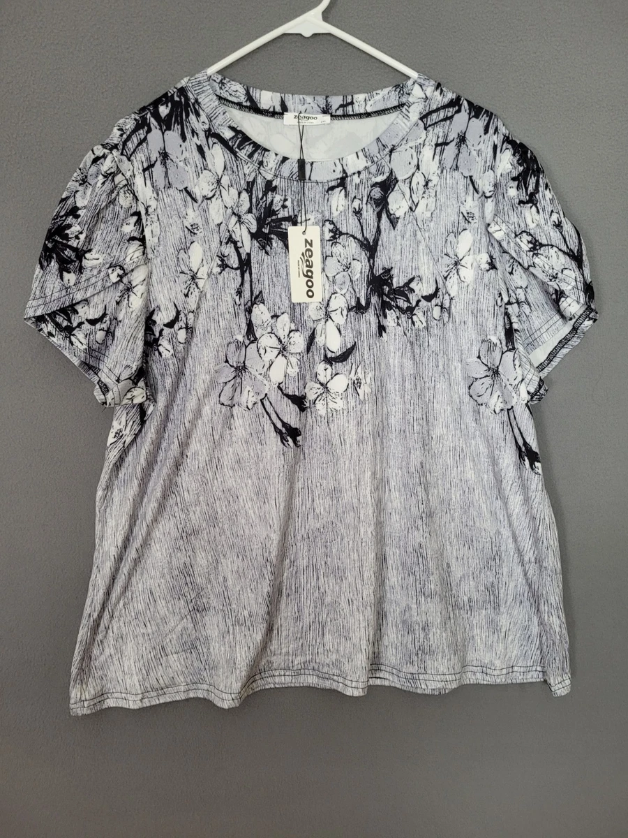 Marc Cain Blouse met korte mouwen en V-hals in zwart online kopen | P&C
