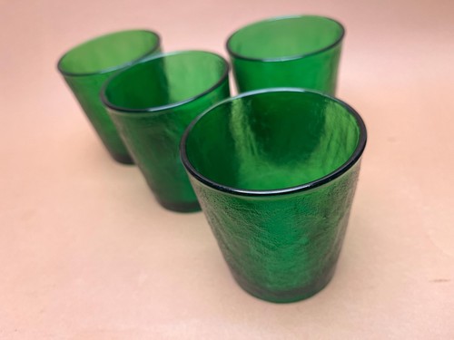 1970s Arcoroc Sierra Green Glasses