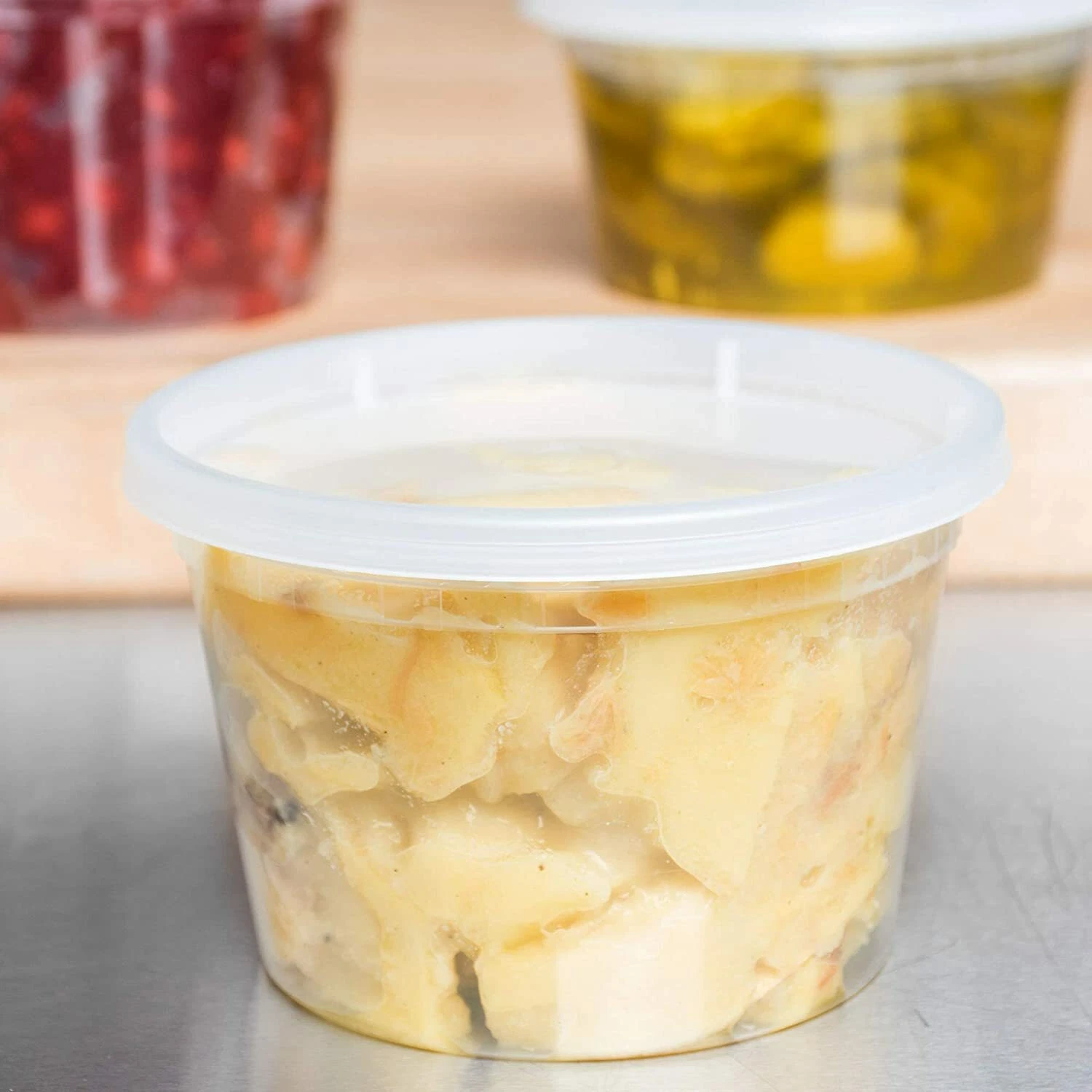 16 oz [50set]Microwavable Deli Food/Soup Plastic Containers w/ tight-fitting lid
Opens in a new wind