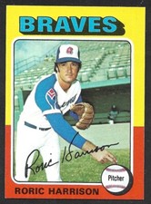 1975 TOPPS LARGE #287  Roric Harrison  ATLANTA BRAVES  EX-MINT  C