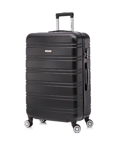 Large Suitcase Medium & Cabin Bag 4 Wheel Luggage Hard Shell ABS Travel Case Big - Picture 10 of 14