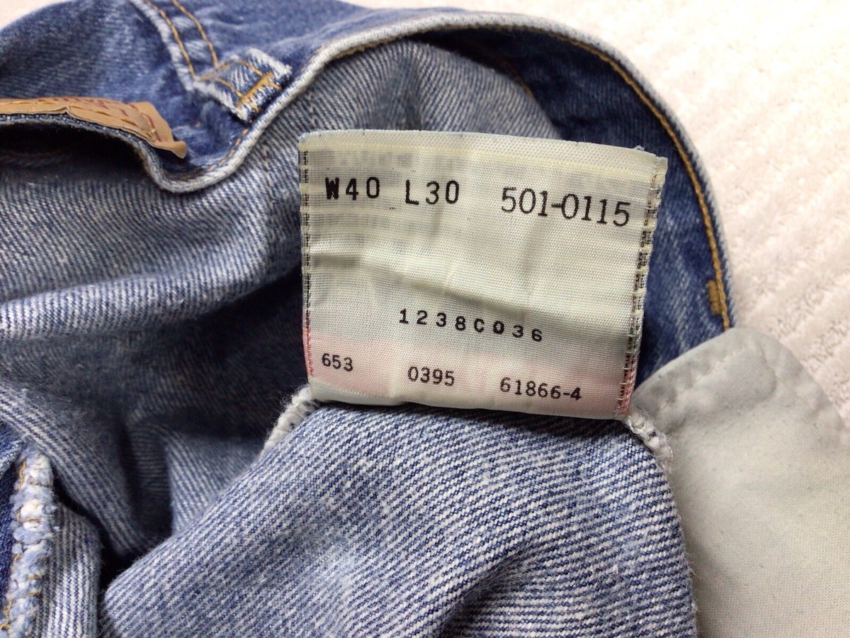 Vintage Levi's 501-0115 Made In USA 03/95 90's Measure 38x29 Vintage Levi's 501-0115 Made In USA 03/95 90's Measure 38x29