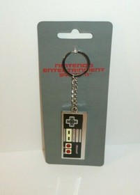 Classic Nintendo Controller Key Chain Keychain NES Original Bioworld Metal Shiny