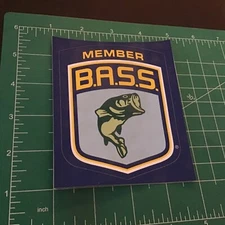 BASS B.A.S.S. Member Sticker/Decal - 3.5 x 4.25