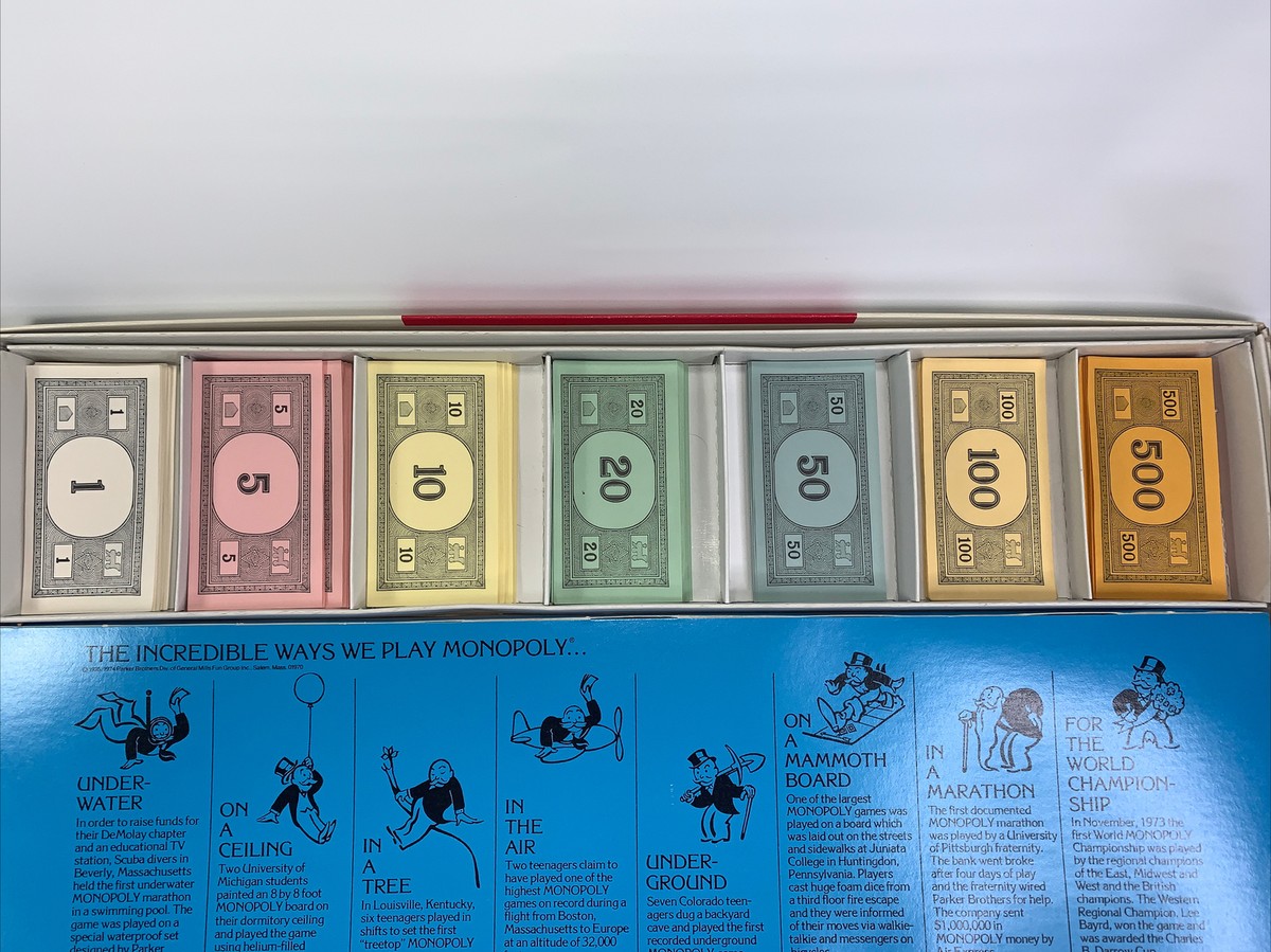 モノポリーページ Vintage Monopoly Board Game 1973 Edition Complete Parker