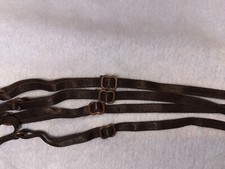 Lot 12 pair Brown adjustable spaghetti BRA STRAP stretch elastic straps 1/4"