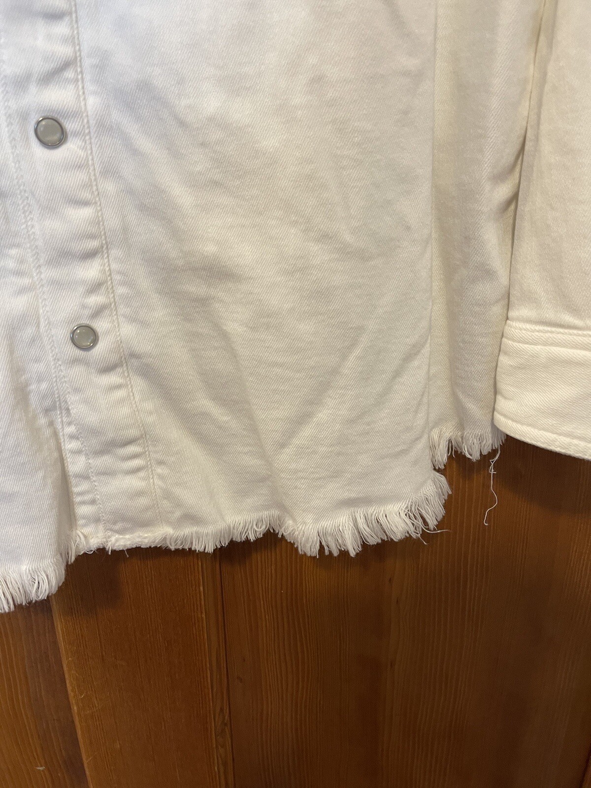 Givenchy Snap Button White Denim Western Style Sh… - image 3