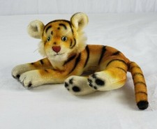 Tiger R Dakin Japan Vintage Rare 1960's Green Eyes Nature Babies Mohair 9"