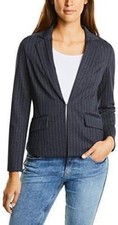 Street One Women's Pin Stripe Stretch Blazer / Night Blue Size Uk14 Eur40 New