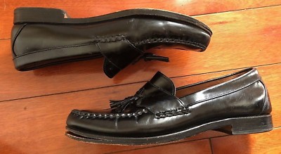 Allen Edmonds Stowe Black Leather Tassel Loafers Mens 10 D Goodyear‎ Welted USA Allen Edmonds Stowe Tassel Loafer Men main image 3