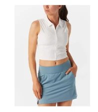 Travis Mathew Women's Midline Sleeveless Polo WHITE L M S