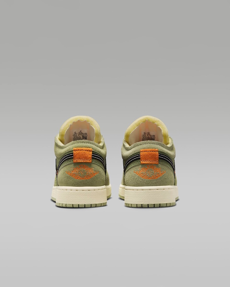 New Nike Air Jordan 1 Low Craft SE Light Olive Green Shoes
