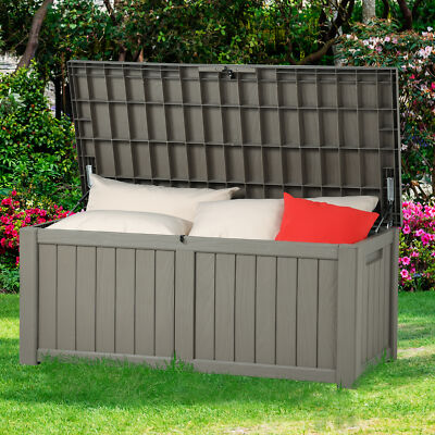 Outdoor Large Resin Deck Box Storage for Cushion Patio Storage