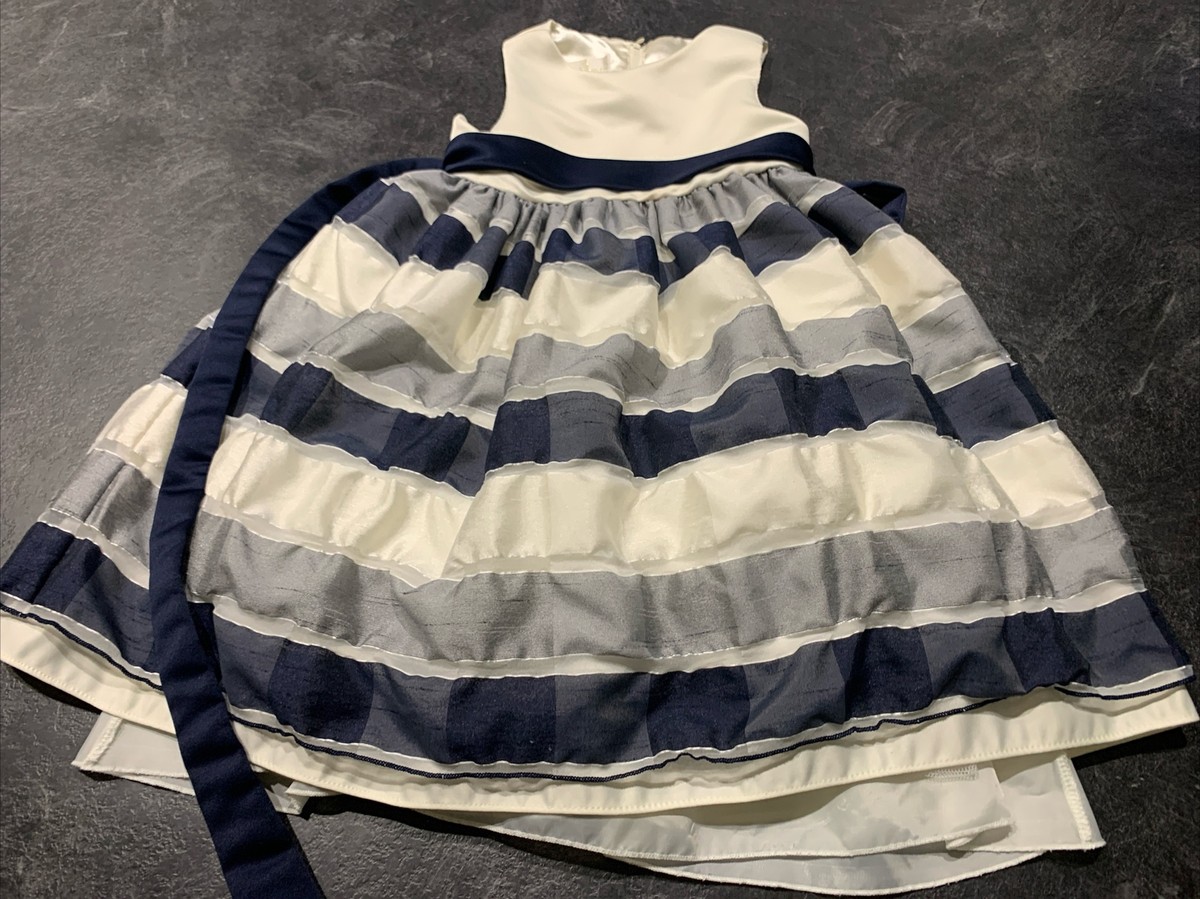American Princess Girls Dress Size 6 Formal Blue White American Princess Girls Dress Size 6 Formal Blue White