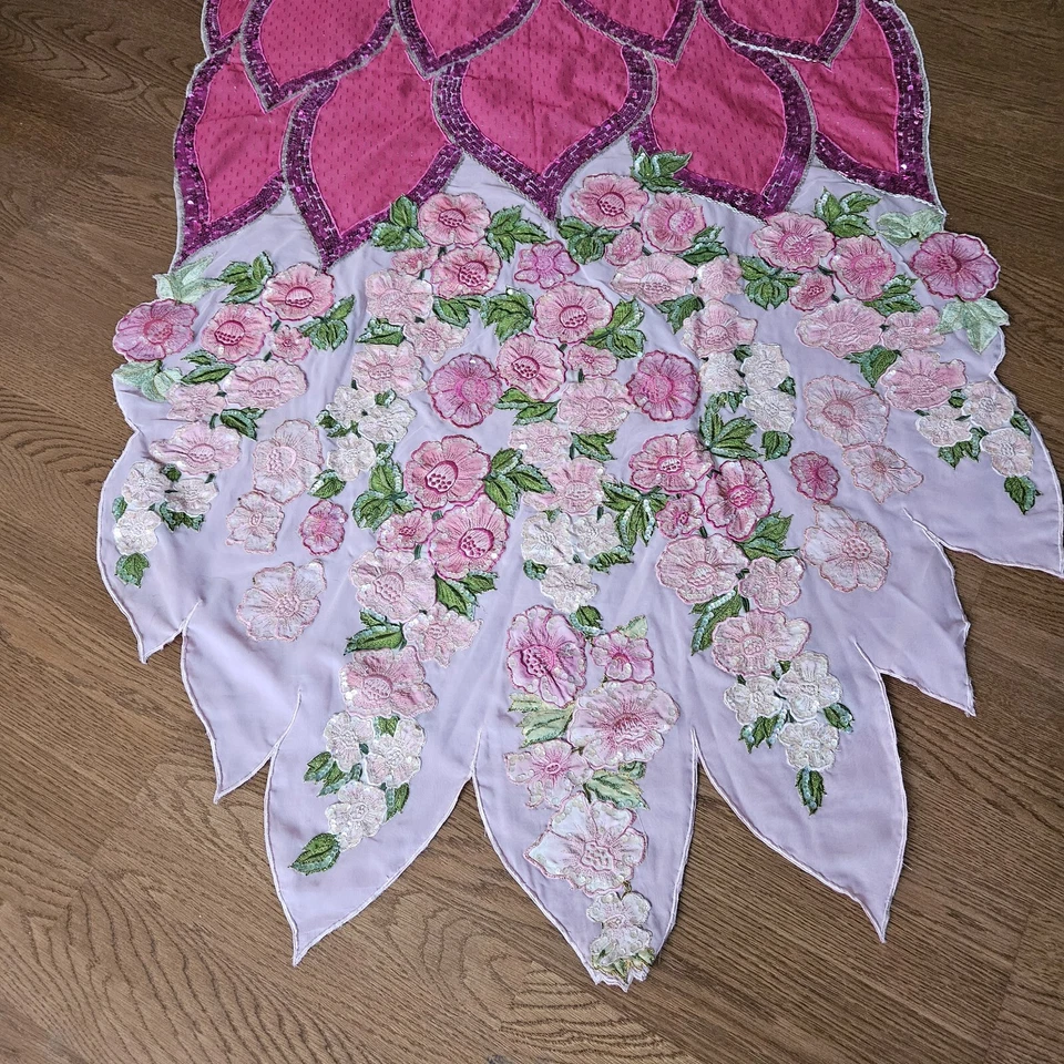 COSPLAY Disfraz Escalas Dragón Rosa Bata Cuentas a Mano Como En la Imagen  Foto 4 de 4